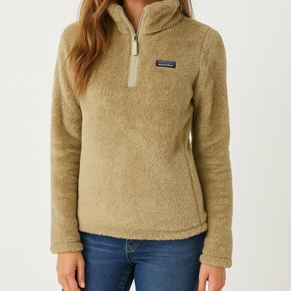 Patagonia Tops - Patagonia Women's Los Gatos El Cap Khaki 1/4 Zip Fleece Pullover Top - Small